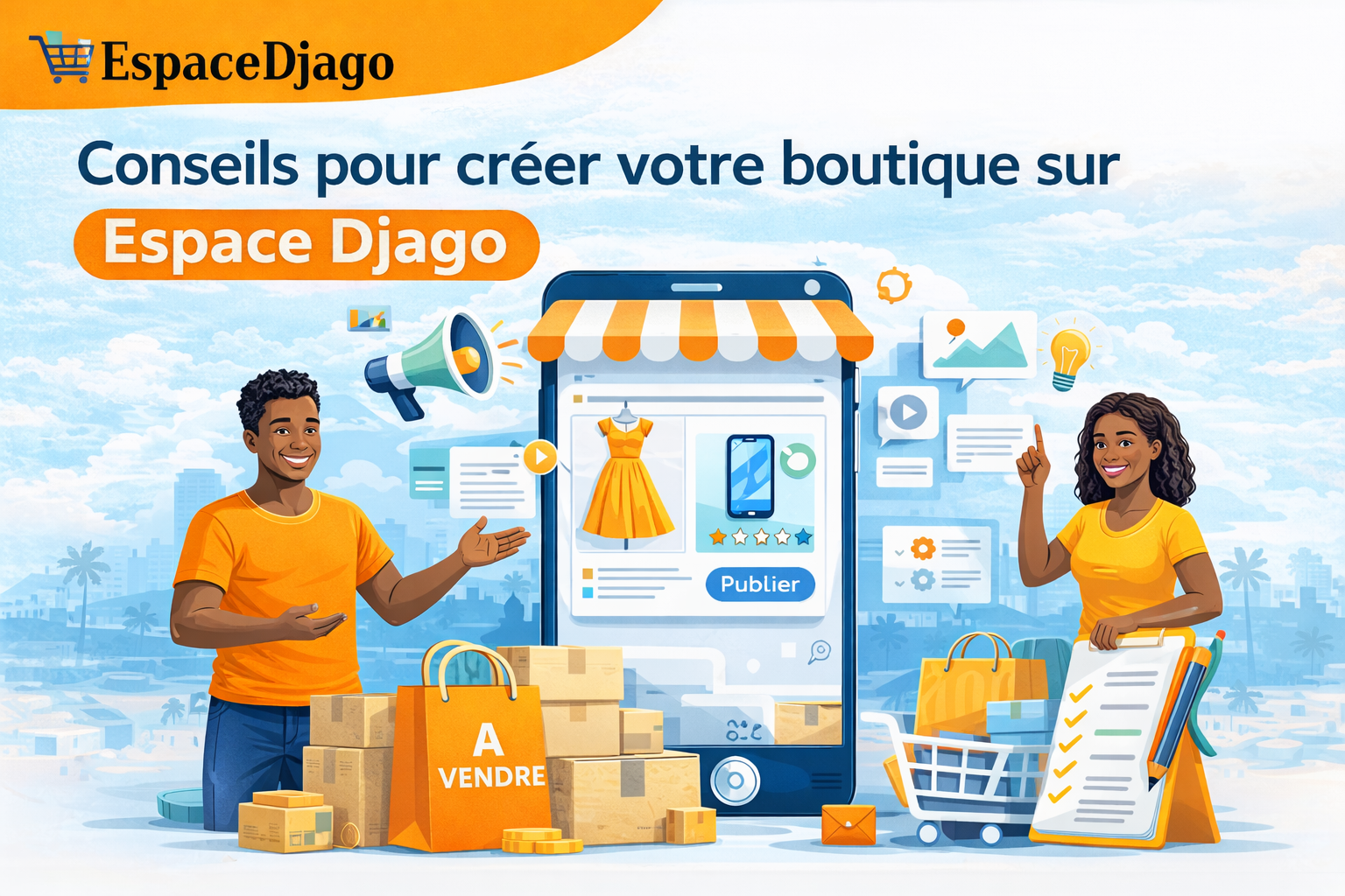 Conseils pour créer votre boutique sur Espace Djago et attirer vos premiers clients
